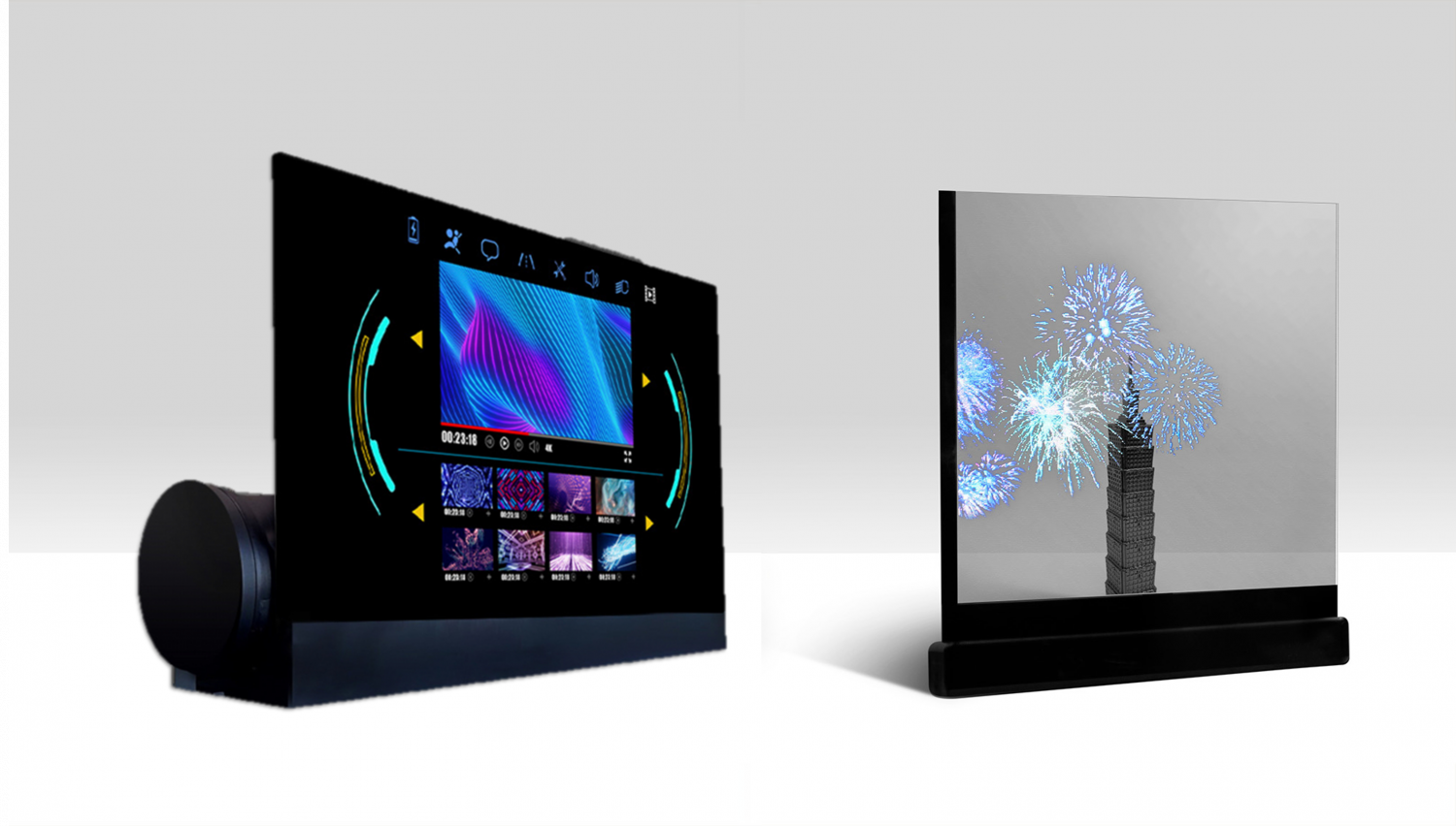 可卷式、折迭性、高透明